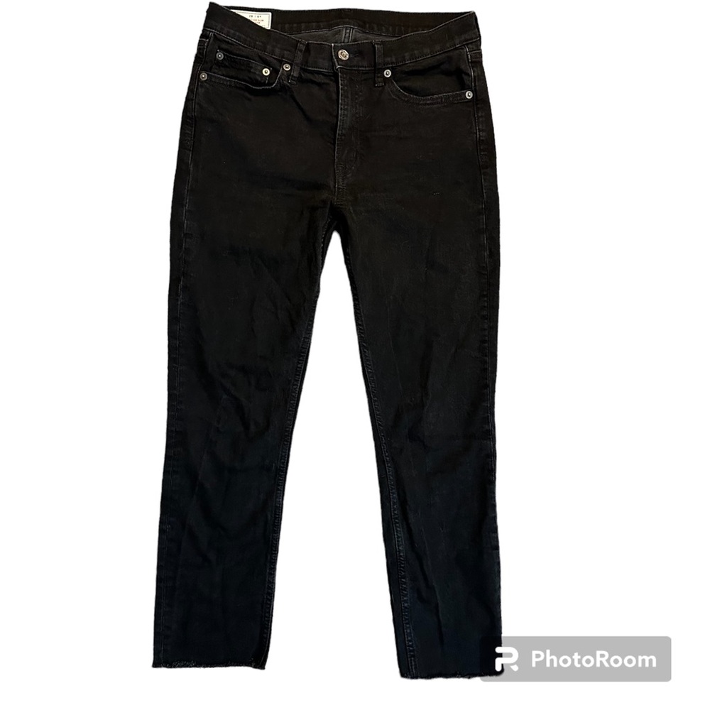 GAP Vintage Slim Mid Rise Cropped Jeans - Size 28 - Black